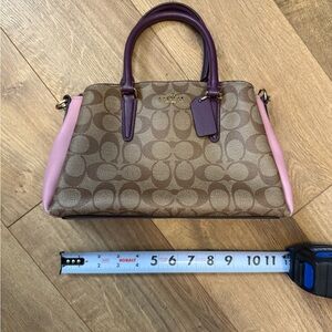 Coach Brown and Pink Satchel